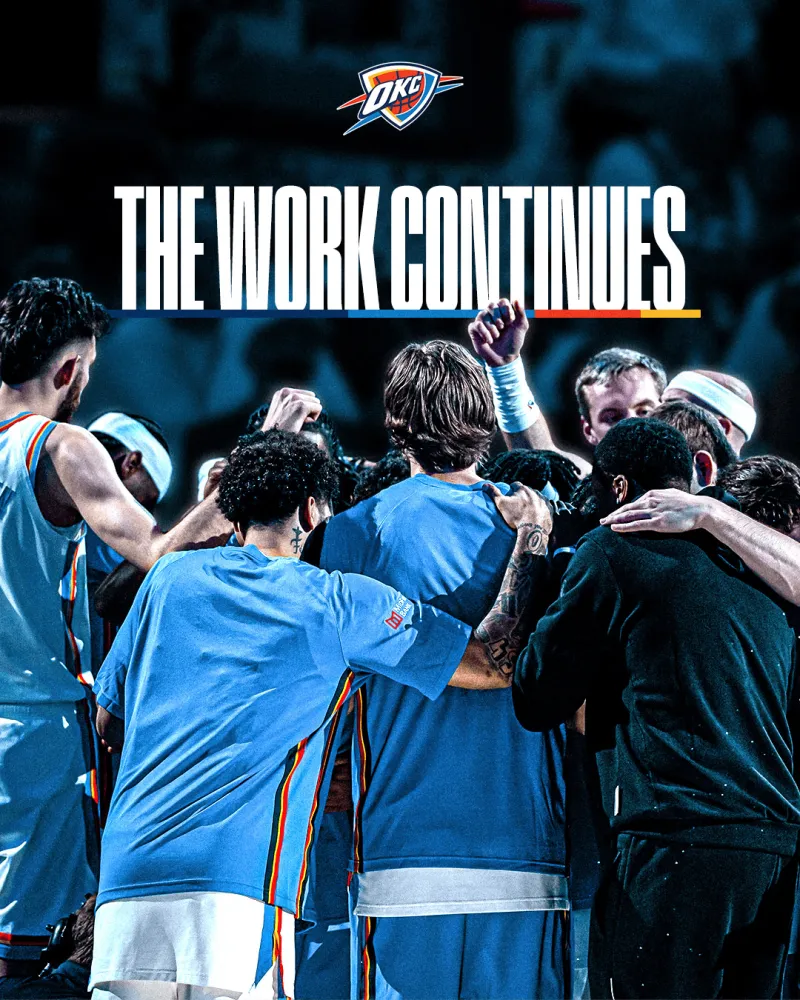 开云-冲击卫冕！雷霆官方晒海报：我们连续三年斩获西部头号种子